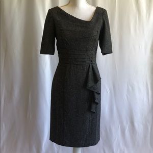Dark Gray White House Black Market Dress